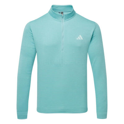 adidas DWR Ultimate365 Textured 1/4 Zip Golf Sweater Mint Tone JX7237