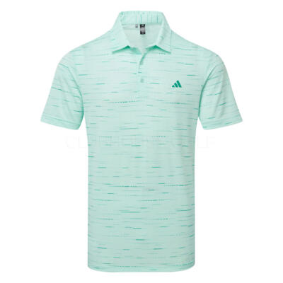 adidas Ultimate365 Glimmer Print Golf Polo Shirt Semi Flash Aqua KA7908
