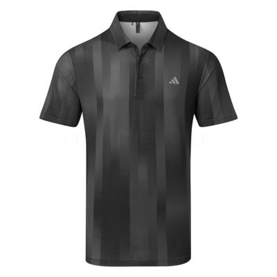adidas Ultimate365 Radiant Print Golf Polo Shirt Black KB7875