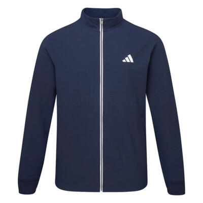 adidas Ultimate365 Textured Woven Full Zip Golf Wind Jacket Collegiate Navy JY5237