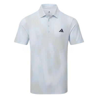 adidas Ultimate365 Tour Cool Feel Print Golf Polo Shirt Crystal Sky KG3022