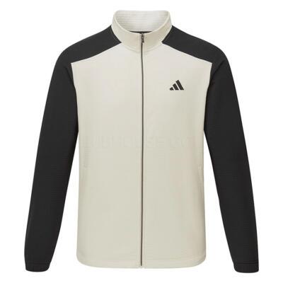 adidas Ultimate365 Wind Woven Full Zip Golf Wind Jacket Black/Alumina KG4864