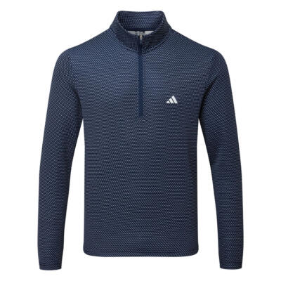 adidas Core Print 1/4 Zip Golf Sweater Collegiate Navy KA7931