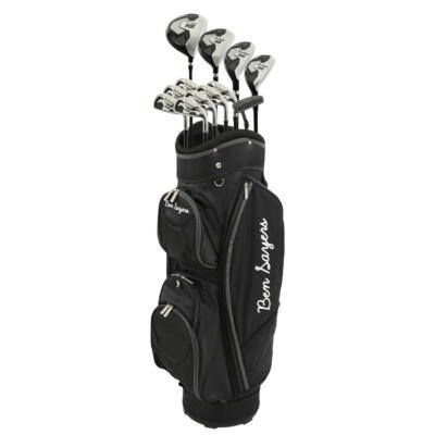 Ben Sayers M8 13-Piece Golf Package Set Graphite Cart Bag Black/Grey