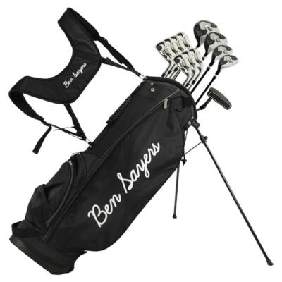 Ben Sayers M8 13-Piece Golf Package Set Graphite/Steel Stand Bag Black/Grey