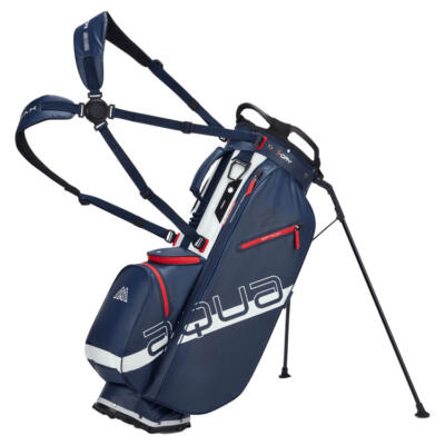 Big Max Aqua Eight H Golf Stand Bag Navy/White/Red 3555LH-NWR