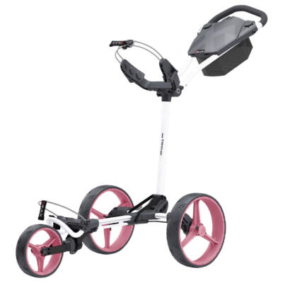 Big Max Blade Trio 3 Wheel Golf Trolley White/Pink