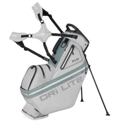 Big Max Dri-Lite Hybrid Tour 2 Golf Stand Bag Silver/Grey JY9013-SG