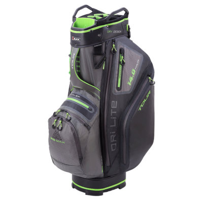 Big Max Dri-Lite Tour Golf Cart Bag Charcoal/Black/Lime 9C520C-CBL