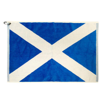 Brand Fusion Tri-Fold Velour Scotland Flag Golf Towel Blue/White TW03SAL
