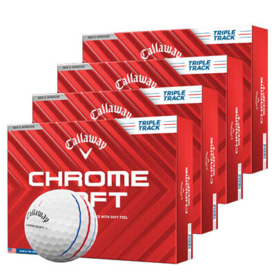 Callaway Chrome Soft Triple Track Golf Balls (4 For 3) White