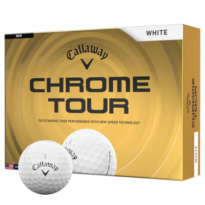 Callaway Chrome Tour Golf Balls White