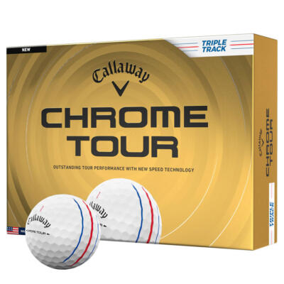 Callaway Chrome Tour Triple Track Golf Balls White