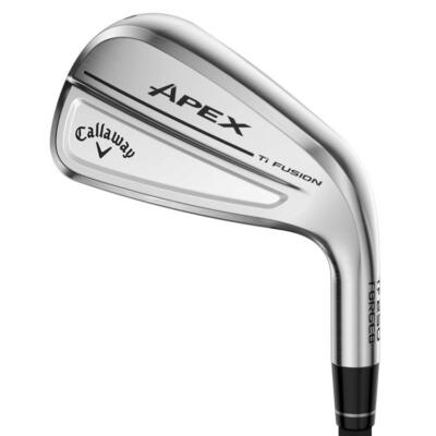 Callaway Apex Ti Fusion 250 Plated Golf Irons Graphite Shafts (Custom Fit)