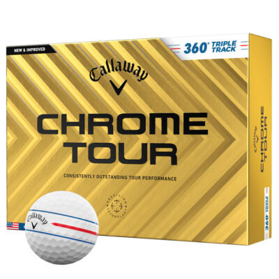Callaway Chrome Tour 360 Triple Track Golf Balls White