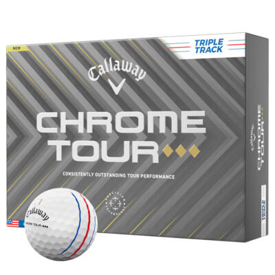 Callaway Chrome Tour Triple Diamond Triple Track Golf Balls White
