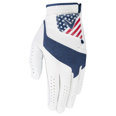 Callaway Team USA Golf Glove White/Red/Navy (Right Handed Golfer)