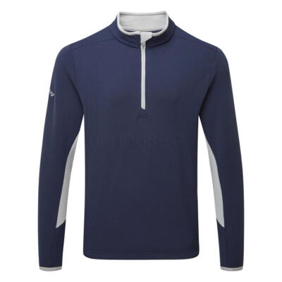 Callaway Blocked 1/4 Zip Golf Sweater Peacoat CGKFF0F8-410