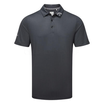 Callaway Odyssey Print Golf Polo Shirt Caviar CGKSF0B3-002