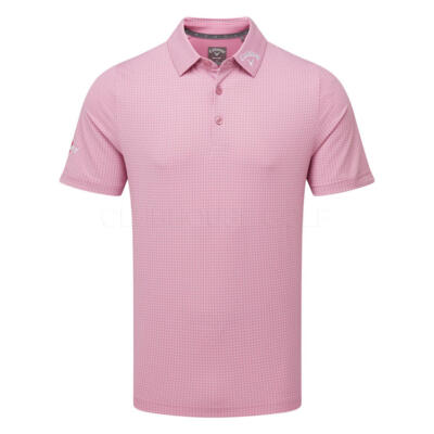 Callaway Odyssey Print Golf Polo Shirt Rose Bouquet CGKSF0B3-658