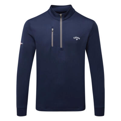 Callaway Tour Fleece 1/4 Zip Golf Sweater Peacoat CGKFF0Y0-410