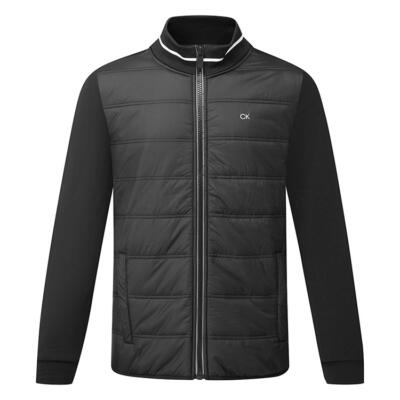 Calvin Klein Mountain Hybrid Full Zip Golf Wind Jacket Black CKMD3546