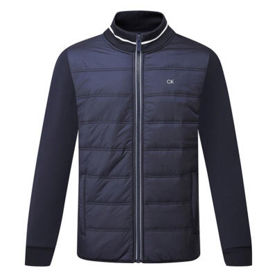 Calvin Klein Mountain Hybrid Full Zip Golf Wind Jacket Navy CKMD3546