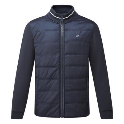 Calvin Klein Mountain Hybrid Full Zip Golf Wind Jacket Iron Slate CKMD3546