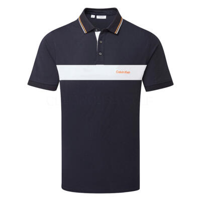Calvin Klein Bridgehampton Golf Polo Shirt Navy C10176