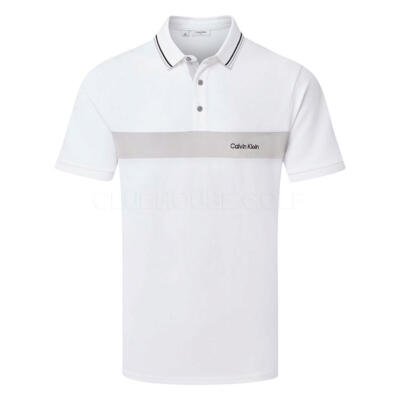 Calvin Klein Bridgehampton Golf Polo Shirt White C10176