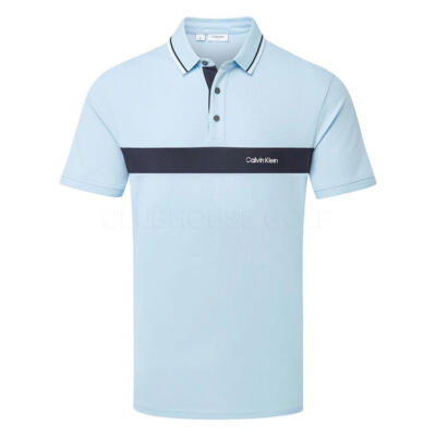 Calvin Klein Bridgehampton Golf Polo Shirt Dusty Blue C10176