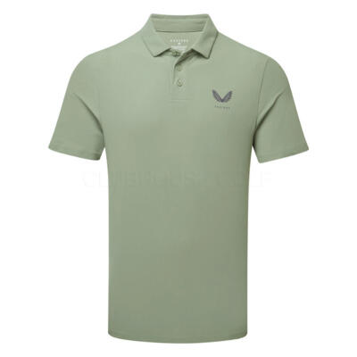 Castore Essential Golf Polo Shirt Thyme/Gunmetal GMC30689-100