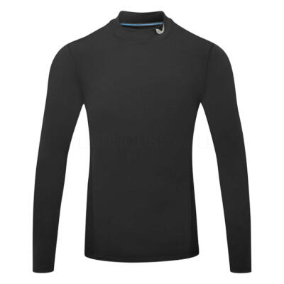 Castore Thermal Mock Neck Golf Base Layer Black/Mid Grey GMF31167-018