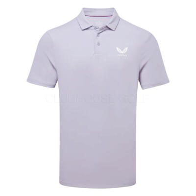 Castore Essential Golf Polo Shirt Languid Lavender/White MLM00046CAS-051