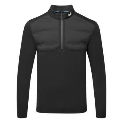 Castore LVS Hybrid 1/2 Zip Golf Wind Top Black/Mid Grey GMF41108-018