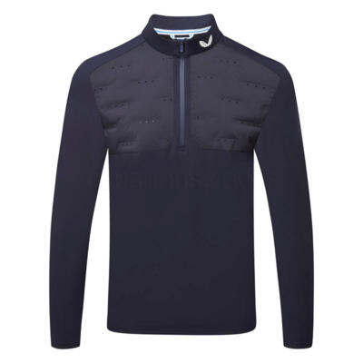 Castore LVS Hybrid 1/2 Zip Golf Wind Top Midnight Navy/White GMF41108-027