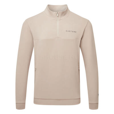 Castore Scuba 1/4 Zip Golf Sweater Mushroom/Gunmetal CMD40920-148