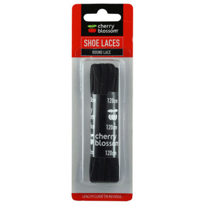 Cherry Blossom Round 120cm Golf Shoe Laces Black