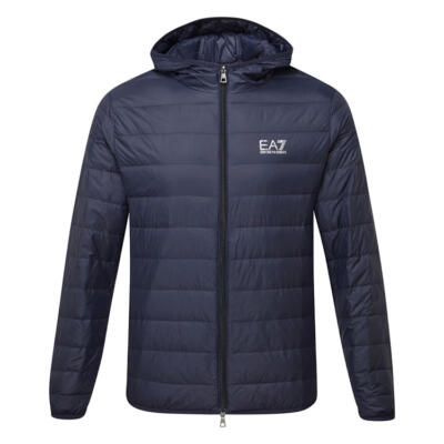 Emporio Armani Core Identity Down Full Zip Hooded Golf Wind Jacket Armani Blue 8NPB24-1562