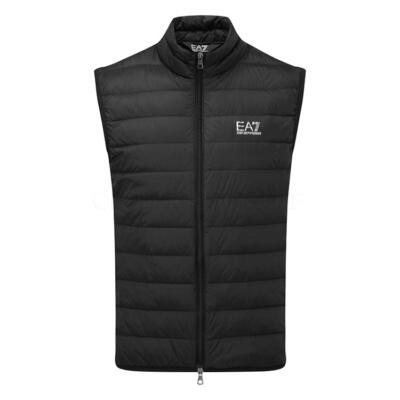 Emporio Armani Core Identity Down Full Zip Golf Wind Vest Black 8NPQ06-1200