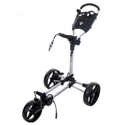 FastFold Slim 3 Wheel Golf Trolley Silver/Black FF400220