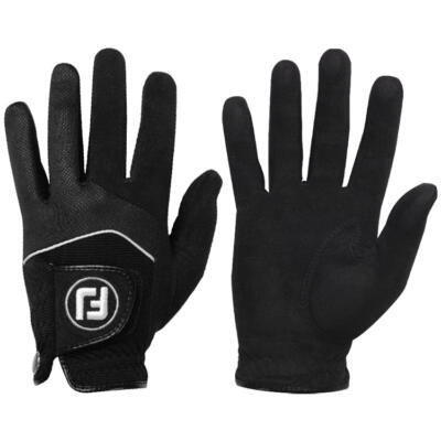 FootJoy Rain Grip Golf Gloves (Pair Pack) Black