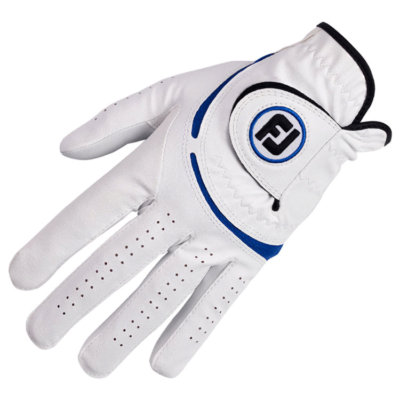 FootJoy WeatherSof Golf Glove White/Blue (Right Handed Golfer)