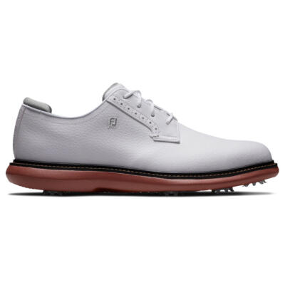 FootJoy Traditions Blucher 57946 Golf Shoes White/White/Brick