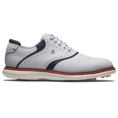 FootJoy FJ Traditions Limited Edition 57958 Golf Shoes White/Navy/Red