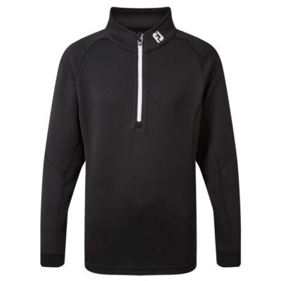 FootJoy Junior Chillout 1/4 Zip Golf Sweater Black 96349