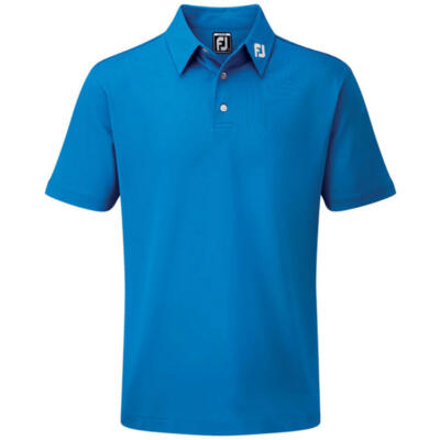 FootJoy Junior Pique Solid Golf Polo Shirt Cobalt 92742