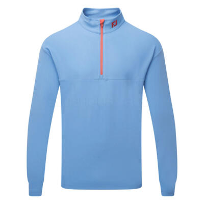 FootJoy Angled Ottoman Chill-Out 1/4 Zip Golf Pullover Coastal Blue 39307