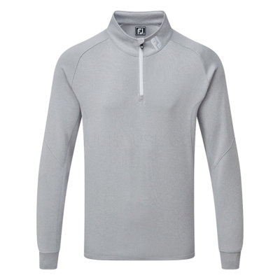 FootJoy Chill Out 1 4 Zip Golf Pullover Heather Grey Clubhouse Golf