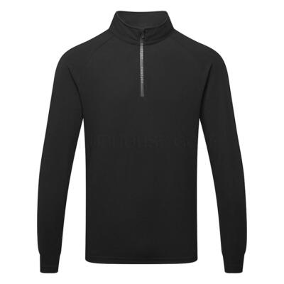 FootJoy Wordmark Chill-Out 1/4 Zip Golf Pullover Black/Charcoal 39355